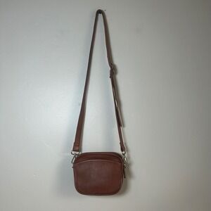Vintage Coach Crossbody Bag Womens Small British Tan Leather